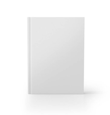 Beyaz arkaplanda izole edilmiş kitap