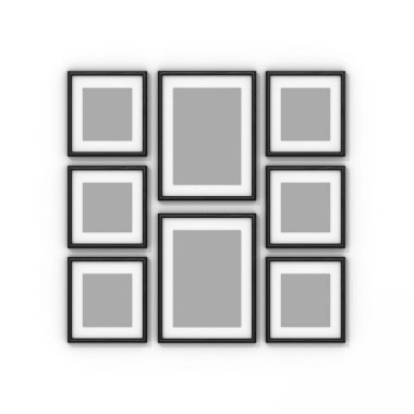 beyaz zemin üzerinde boş çerçeve