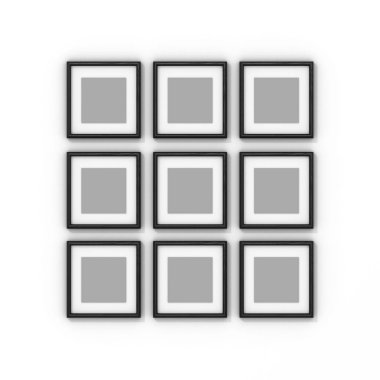 beyaz zemin üzerinde boş çerçeve