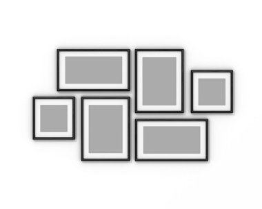 beyaz zemin üzerinde boş çerçeve