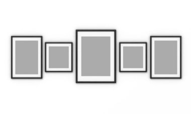 beyaz zemin üzerinde boş çerçeve