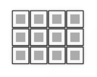 beyaz zemin üzerinde boş çerçeve