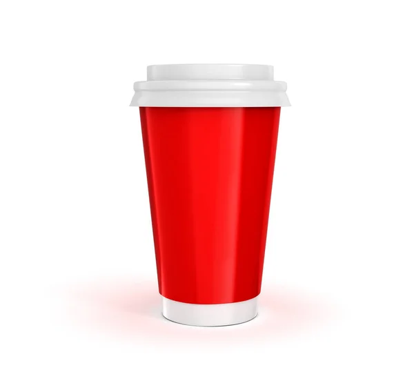 Kaffeetasse isoliert auf weißem Hintergrund — Stockfoto