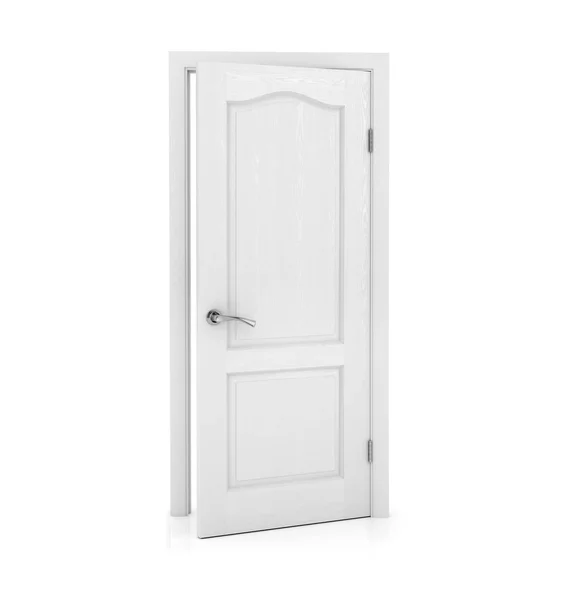 Open door isolated on white background — Stock Photo, Image