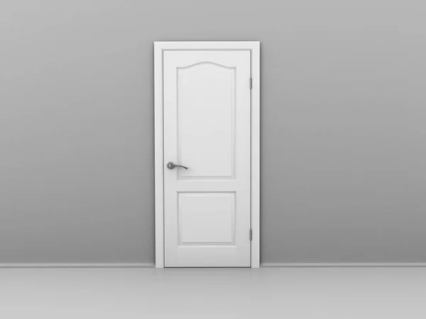 Иллюстрация открытой двери .3d . — стоковое фото