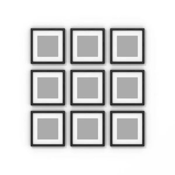 Leerer Rahmen auf weißem Hintergrund — Stockfoto