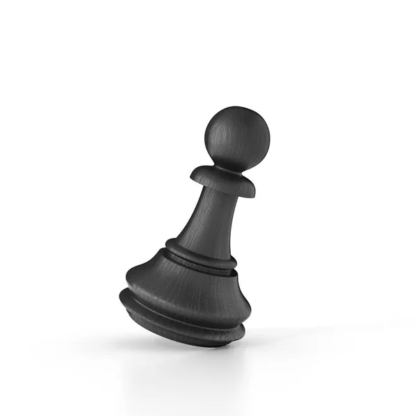 Peón de ajedrez aislado sobre fondo blanco. ilustración 3d —  Fotos de Stock