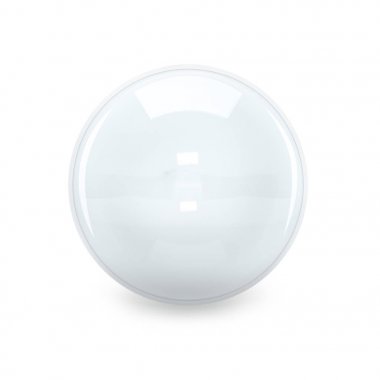 şeffaf cam küre. 3D çizim