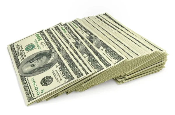 Um monte de notas de dólar. ilustração 3d — Fotografia de Stock