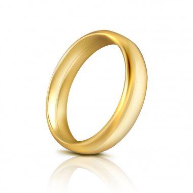 vektör yüzüğü. Beyaz arka plan üzerinde izole