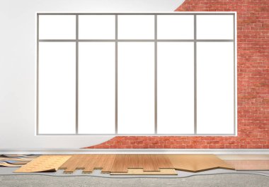 Zemin kaplama türleri. Döşeme yükleme. DIF parçalarını kümesi