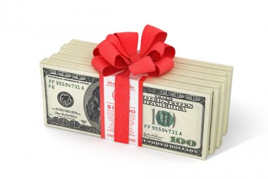 yüz ABD Doları yığınları. illüstrasyon