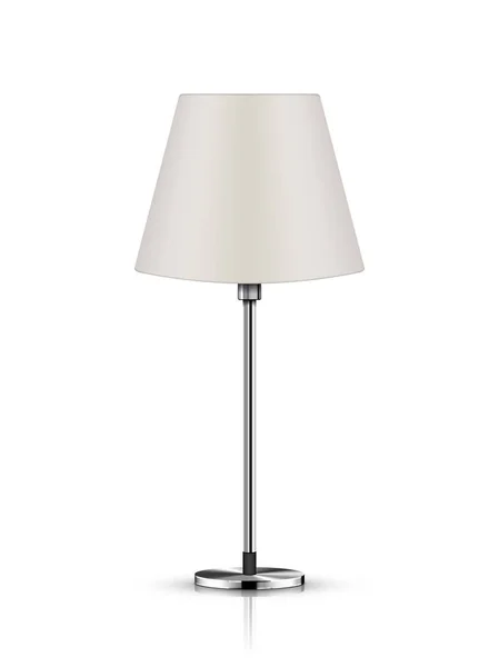 Lampe de table isolée sur fond blanc — Image vectorielle