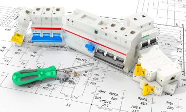 Elektronik devre kesiciler. 3D çizim