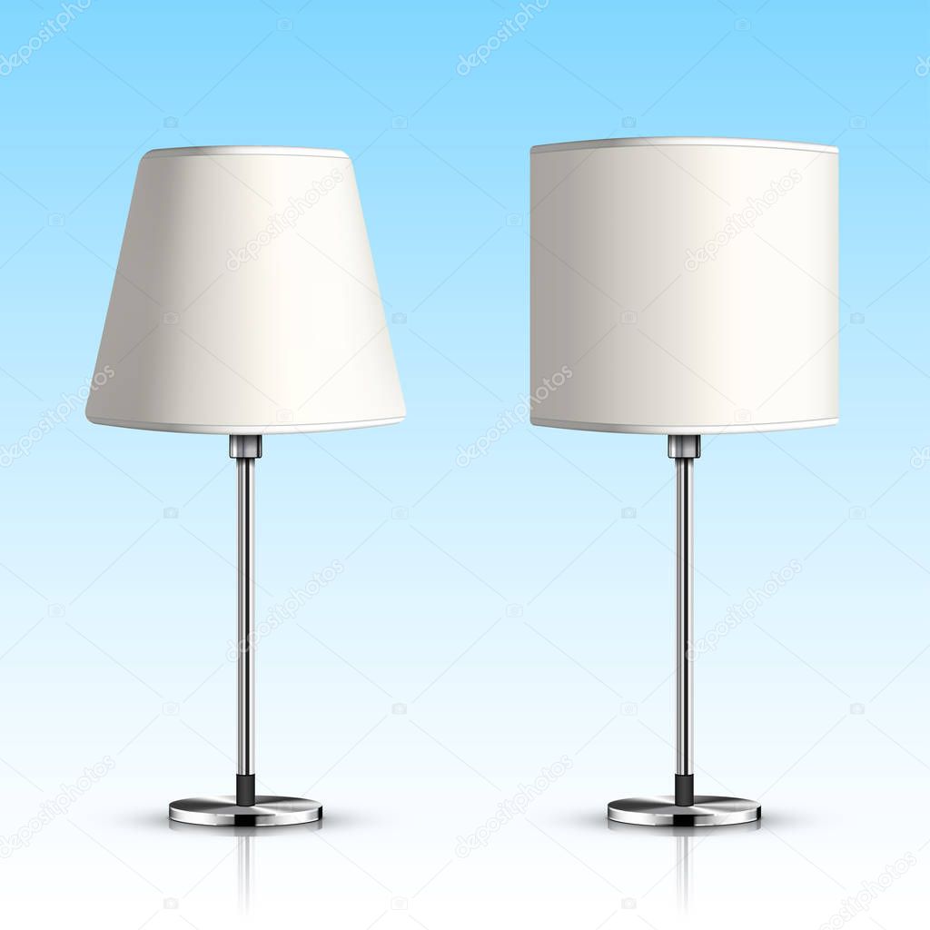 table lamp isolated vector illustration
