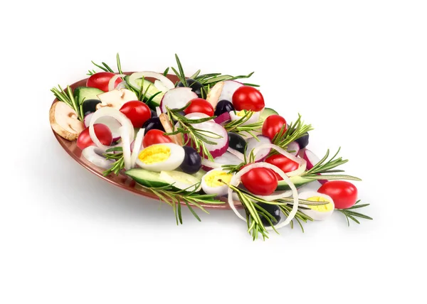 Salat aus Tomaten und Rosmarin — Stockfoto