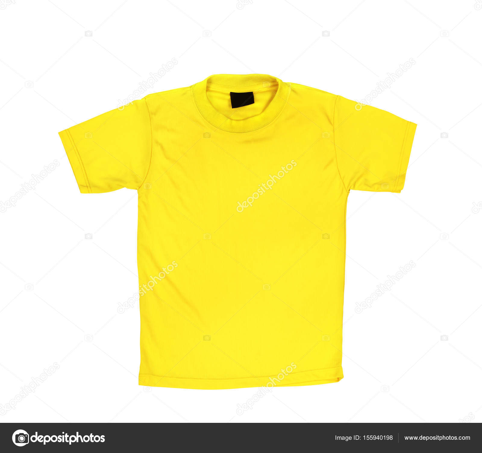 Blank yellow T-shirt on a white background Stock Photo by ©urfingus ...