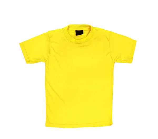 stock image Blank yellow T-shirt on a white background