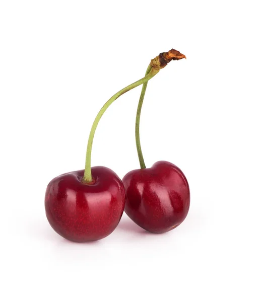 Juicy cherry on a white background — Stock Photo, Image