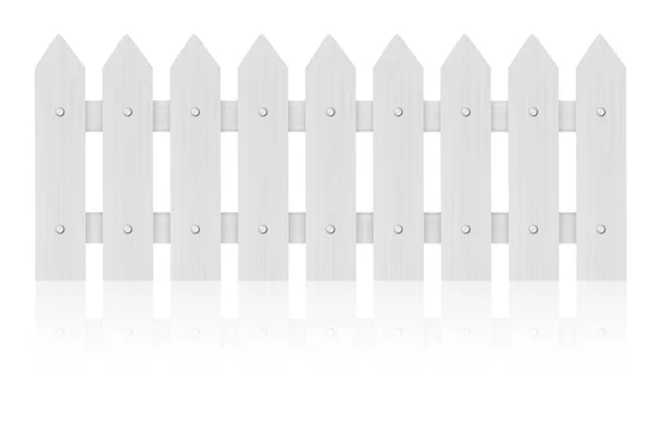 Kerítés elszigetelt fehér background — Stock Vector