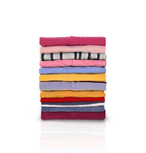 Stack of  clothes isolated Royalty Free Stock Images