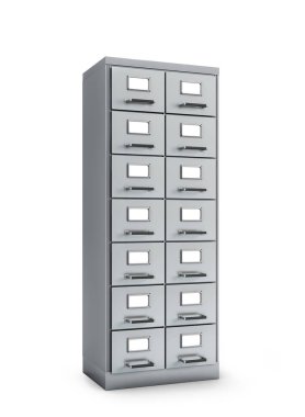 Dolap belgeleri. 3B illüstrasyon