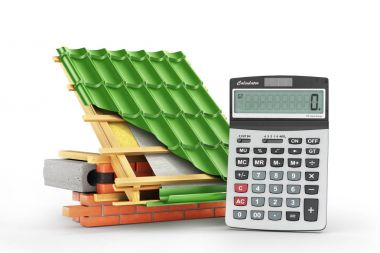 Çatı kurulum maliyeti. Metal Kiremit kaplama çatı teknik ayrıntılar ve katmanları hesap makinesi yakınındaki inşaat. 3D çizim