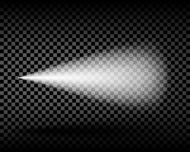 Su sprey sis atomizer şeffaf arka plan üzerinde