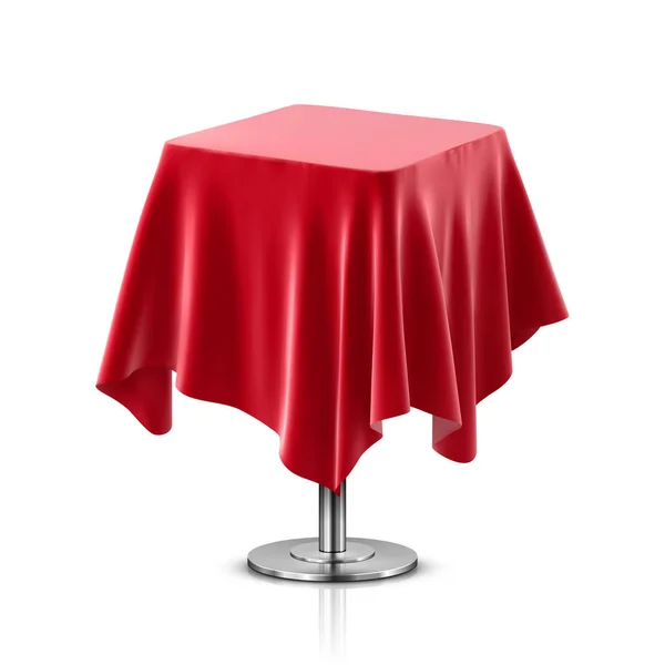 Runder Tisch isoliert auf weißem Hintergrund. Vektor — Stockfoto