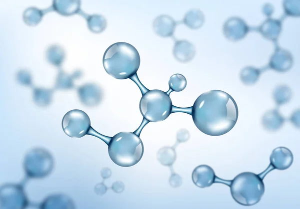 Diseño de moléculas abstractas. Ilustración vectorial — Foto de Stock