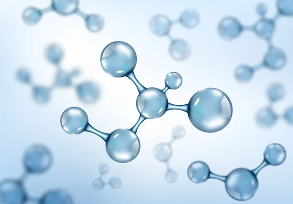 분자 디자인을 추상화 합니다. 벡터 일러스트 레이 션 — 스톡 사진