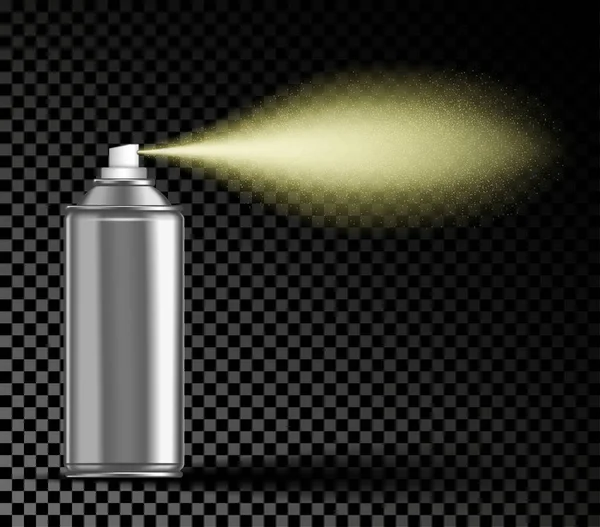 Spraying aerosol on transparent background — Stock Photo, Image