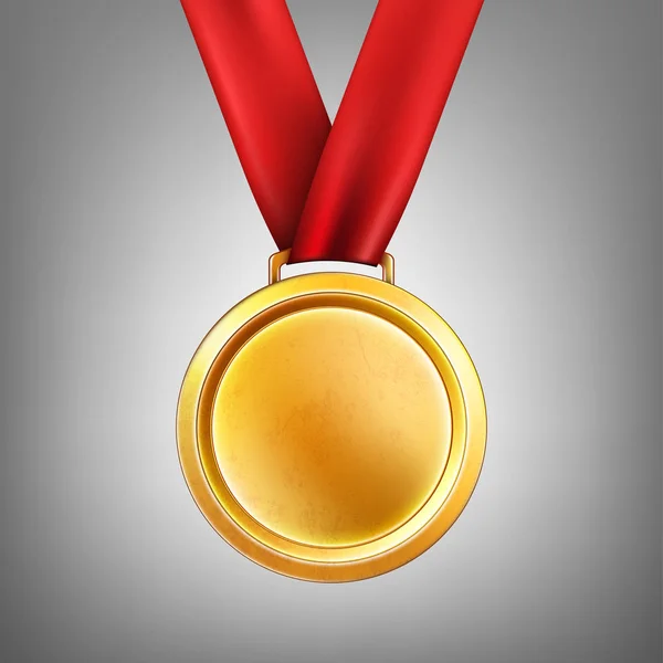 Gold medal  on a white background — Stock Photo, Image