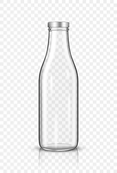 Leere Milchflasche — Stockvektor