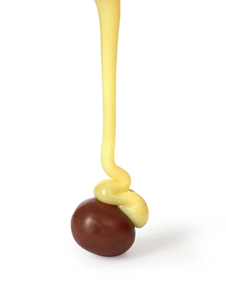 Chocolate doce com leite condensado — Fotografia de Stock