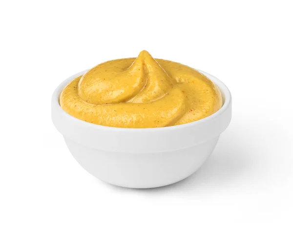 Mustard sauce in the bowl — Stock Photo, Image