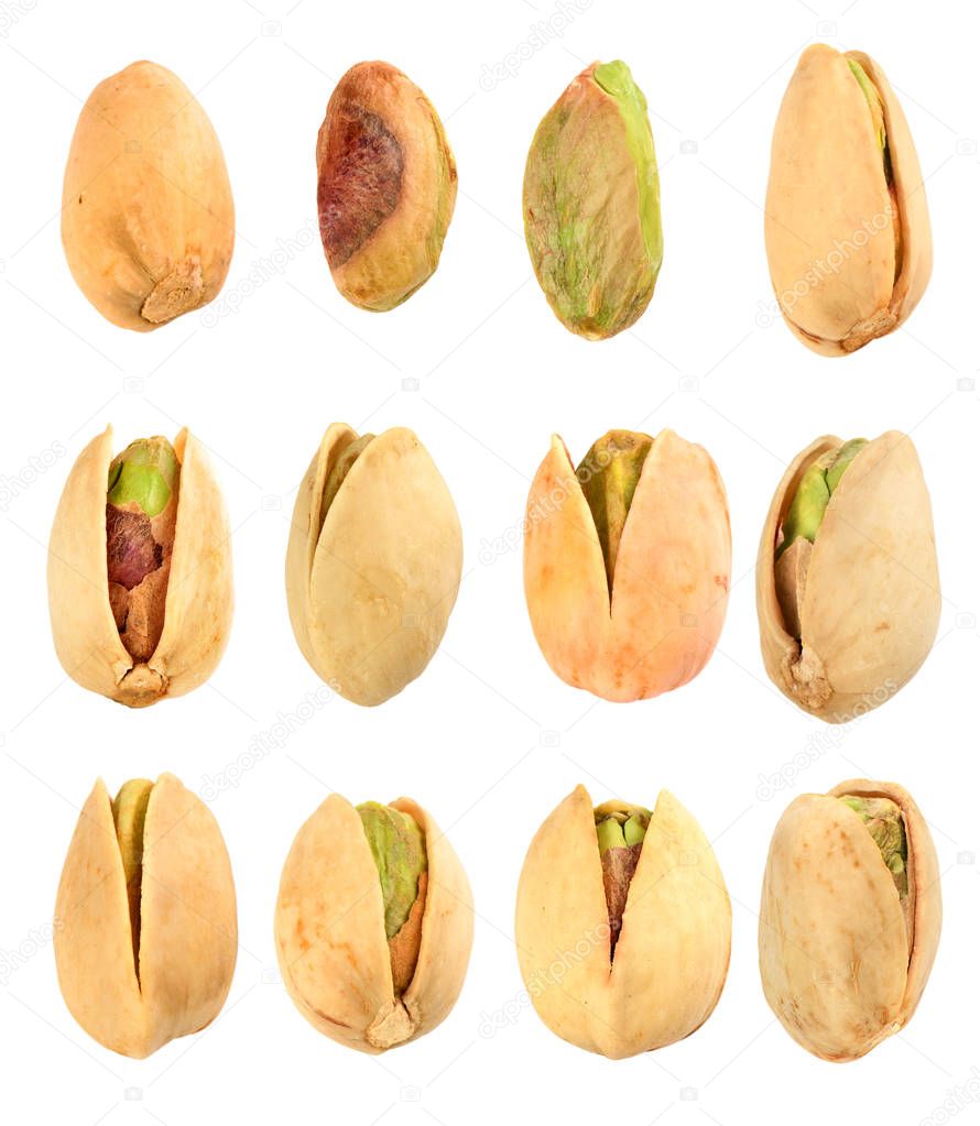 set of pistachios