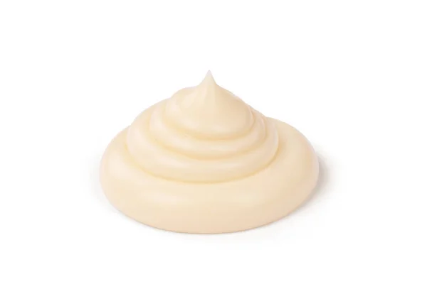 Salsa de mayonesa aislada sobre fondo blanco — Foto de Stock