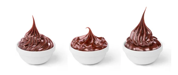 Állítsa be a csokoládé krém — Stock Fotó