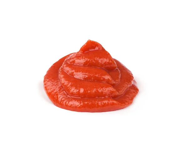 Molho de tomate isolado no fundo branco — Fotografia de Stock