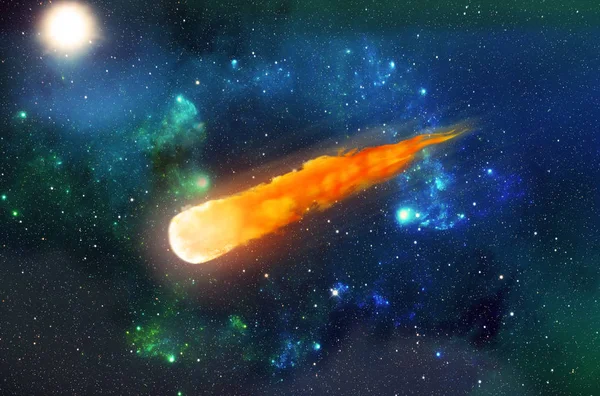 Meteorito no espaço — Fotografia de Stock