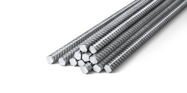 Metal armatür. Metal çubuklar. 3D çizim