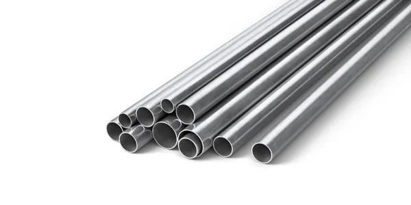 Rolled metal products. Steel profiles and tubes. 3d illustration — Stock Photo, Image