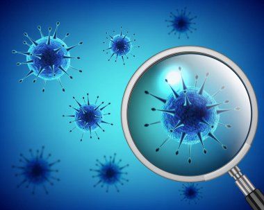 Virüs hücre algılama vektör kavramı