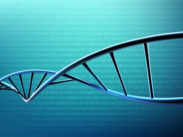 Ilustración digital DNA strand — Archivo Imágenes Vectoriales