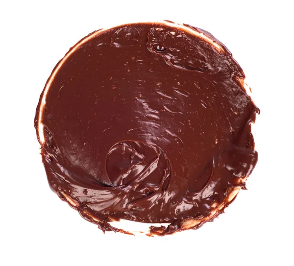 白い背景の上にチョコレート クリーム — ストック写真