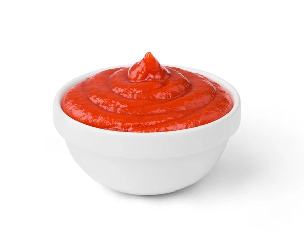 Salsa de tomate en el bowl —  Fotos de Stock