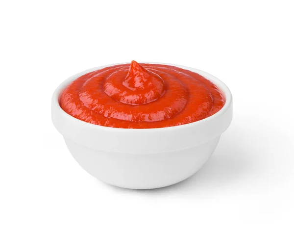 Salsa de tomate en el bowl — Foto de Stock