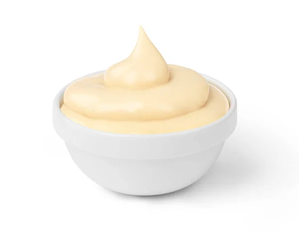 Salsa de mayonesa en el bowl —  Fotos de Stock