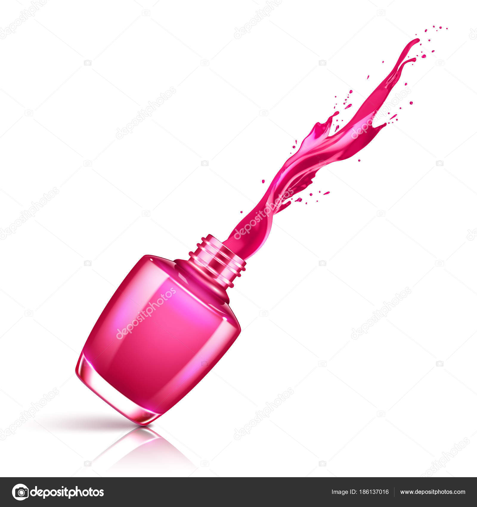 Amazon.com : FACESCANADA Splash Nail Enamel Cherry Red 110 8ml : Beauty &  Personal Care